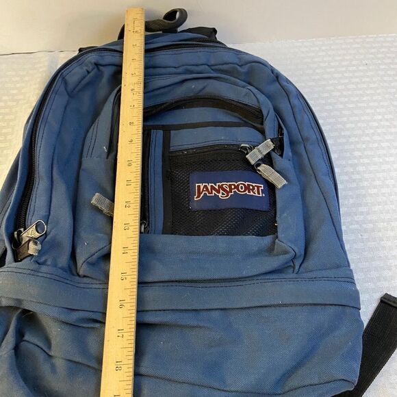Blue Jansport hiking large hardback backpack waist strap - Picture 7 of 7